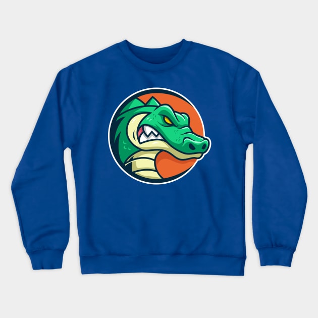 Crocodile Crewneck Sweatshirt by mightyfire